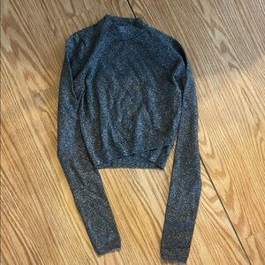 Express Black Glitter Sweater